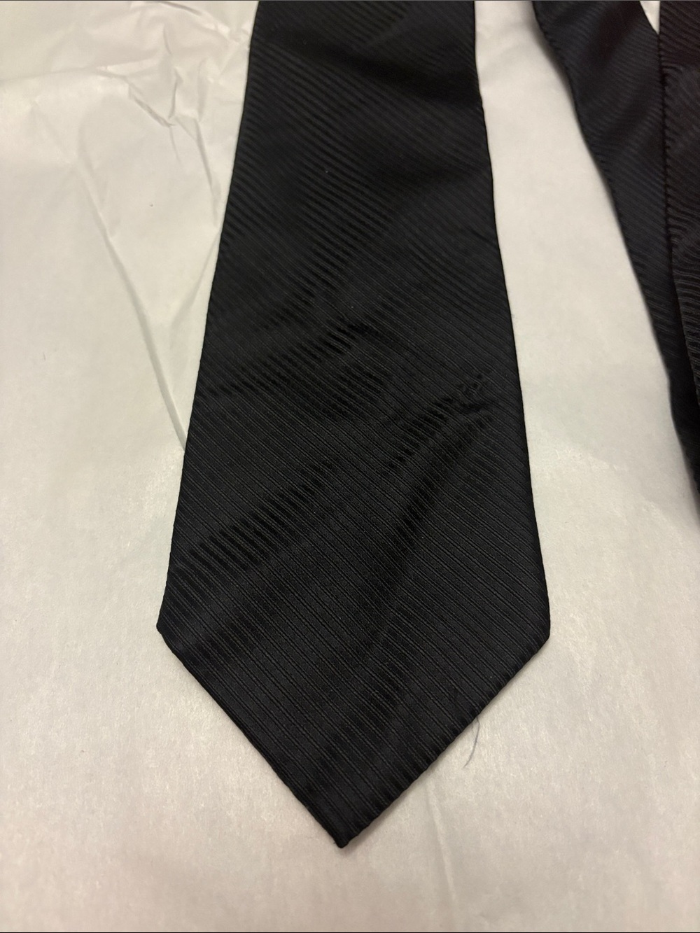Breast cancer awareness Pink Accent Black Men's Tie by Diane Katzman - Picture 4 of 4